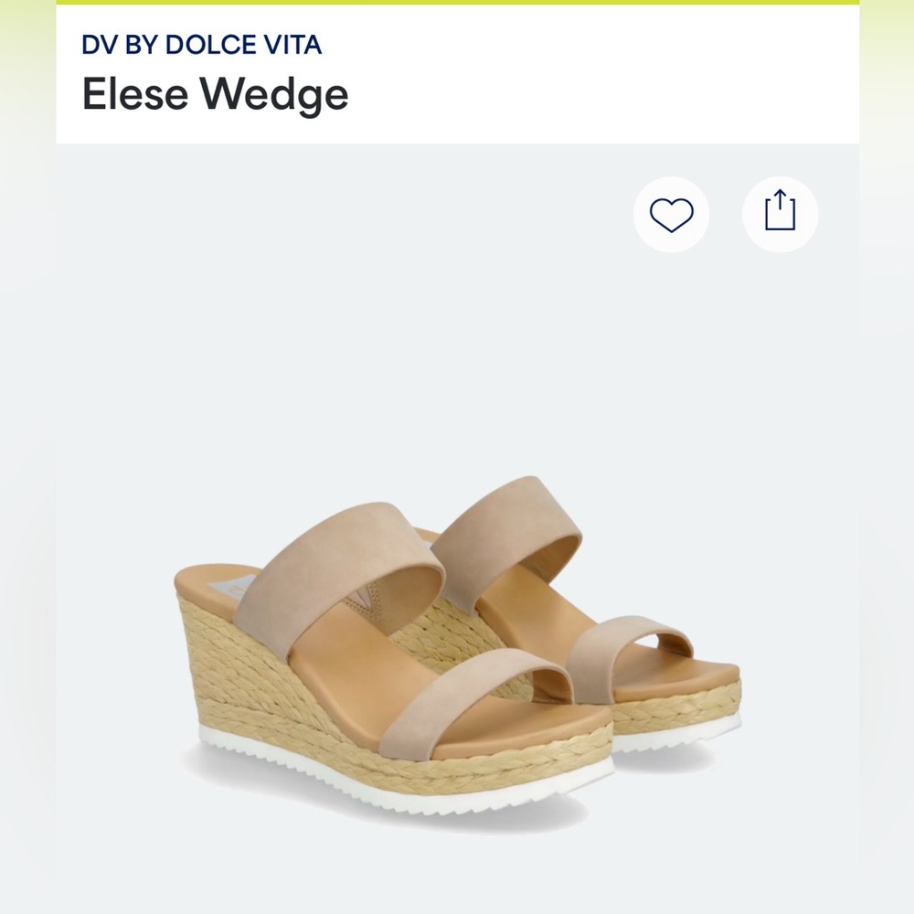 DV by Dolce Vita Elese Wedge Sandals Beige 8